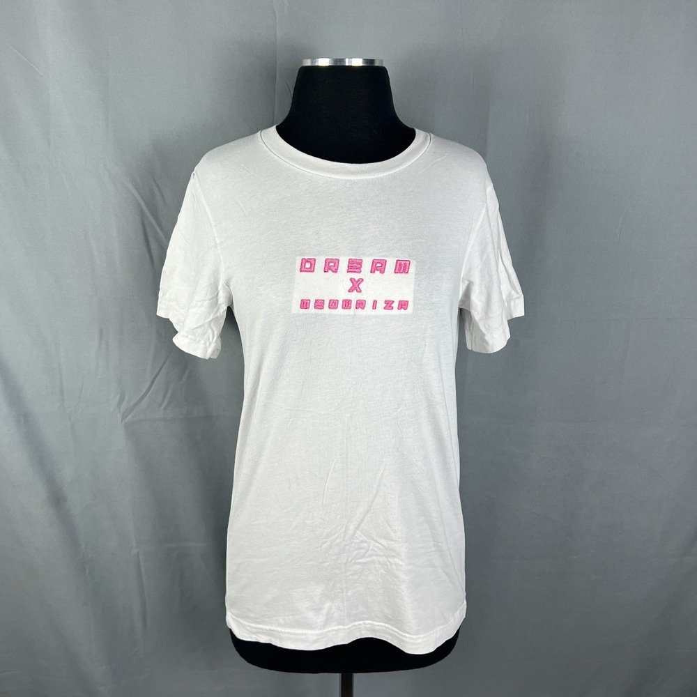 Dream X Meduriza Milkshake Anime T Shirt Womens Small White Cotton Graphic Print